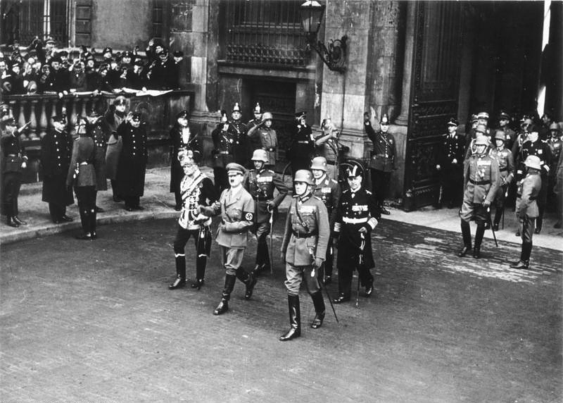 Adolf Hitler and his military commanders on Heldengedenktag in Berlin